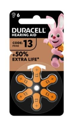Duracell Easytab 13 Arancio 6 Batterie