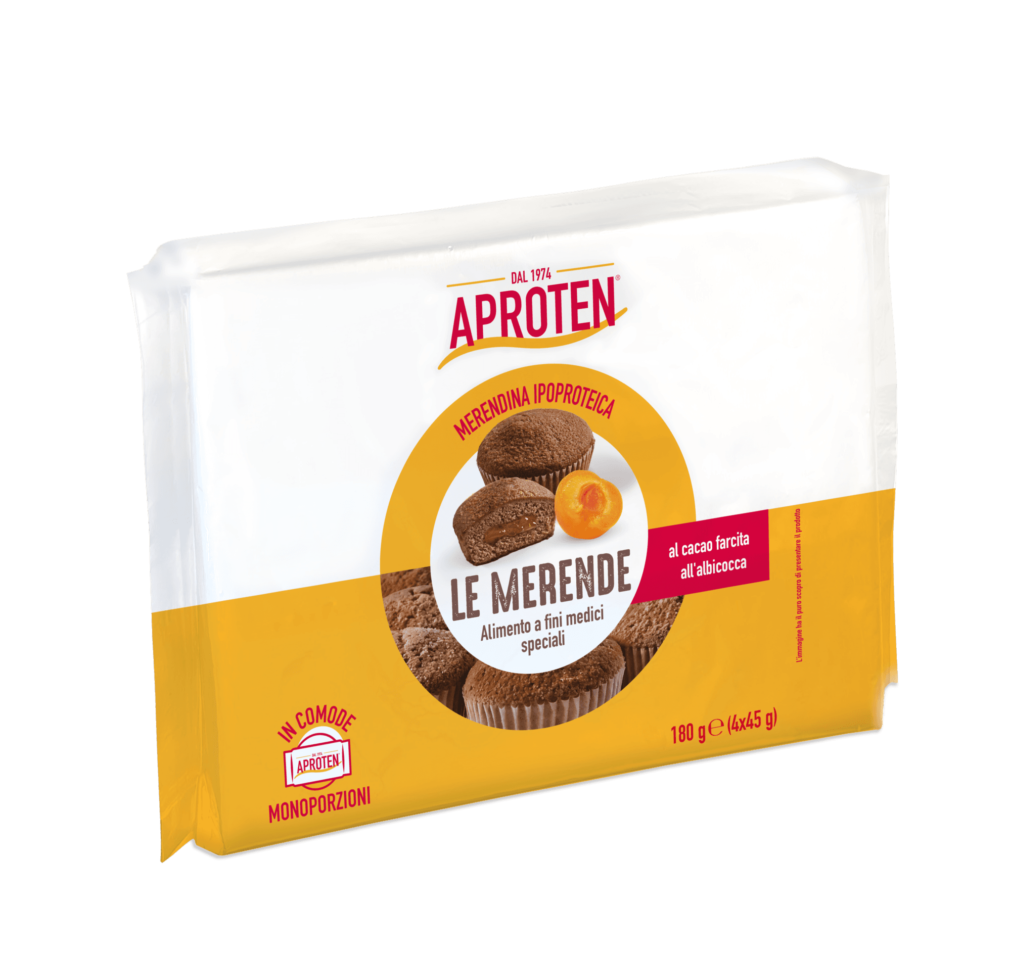 Aproten Merendina Ipoproteica Al Cacao e Albicocca 4x45 g