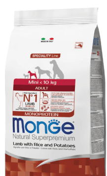 Monge Extra Small Adult Agnello Riso&Patate 800g