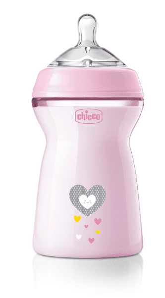 Chicco Biberon Natural Feeling Flusso Veloce Rosa 330 ml