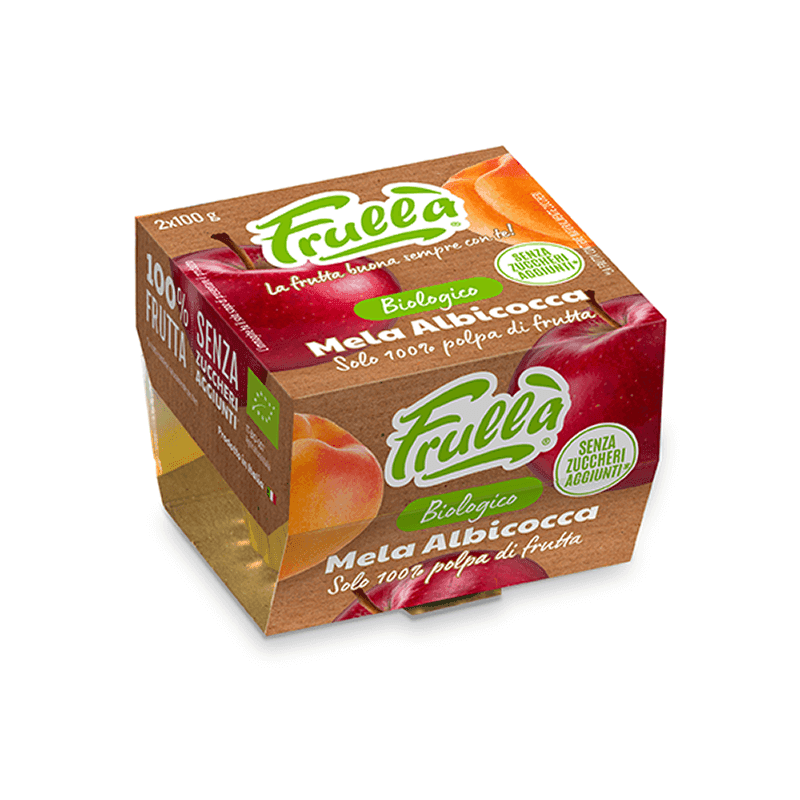 Polpa di Frutta Mela Albicocca Biologico - 2x100g