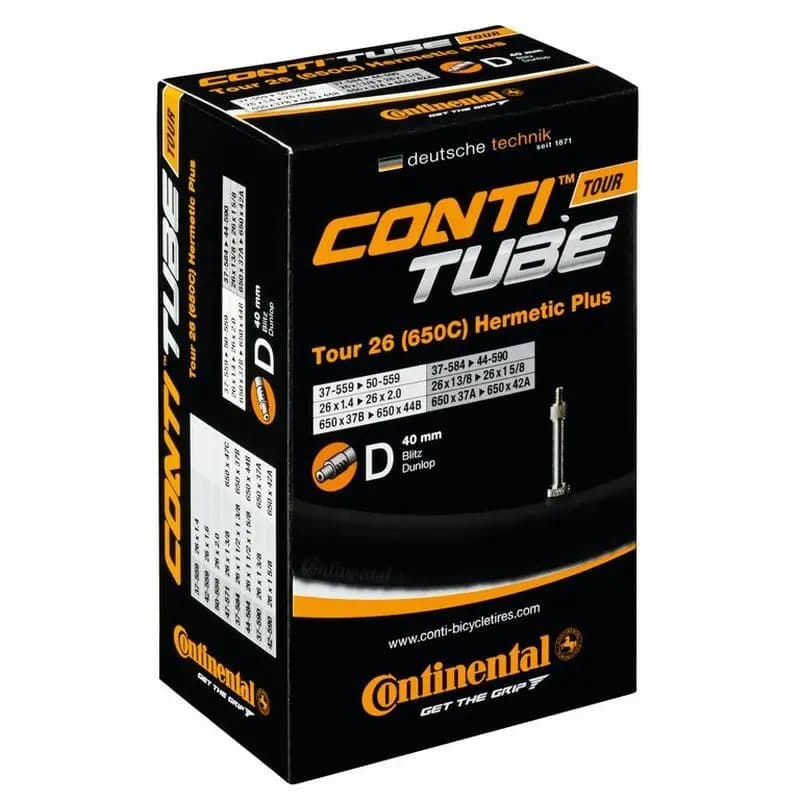 Camera d'aria Continental Tour Hermetic Plus 26x1 1/8-1,75 Valvula