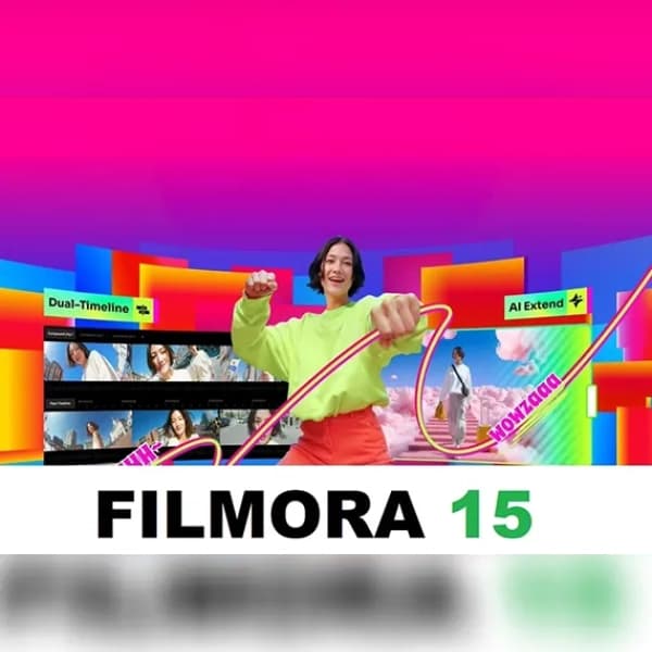 Wondershare Filmora 15 Video Editor (1 PC, Lifetime) Key - GLOBAL