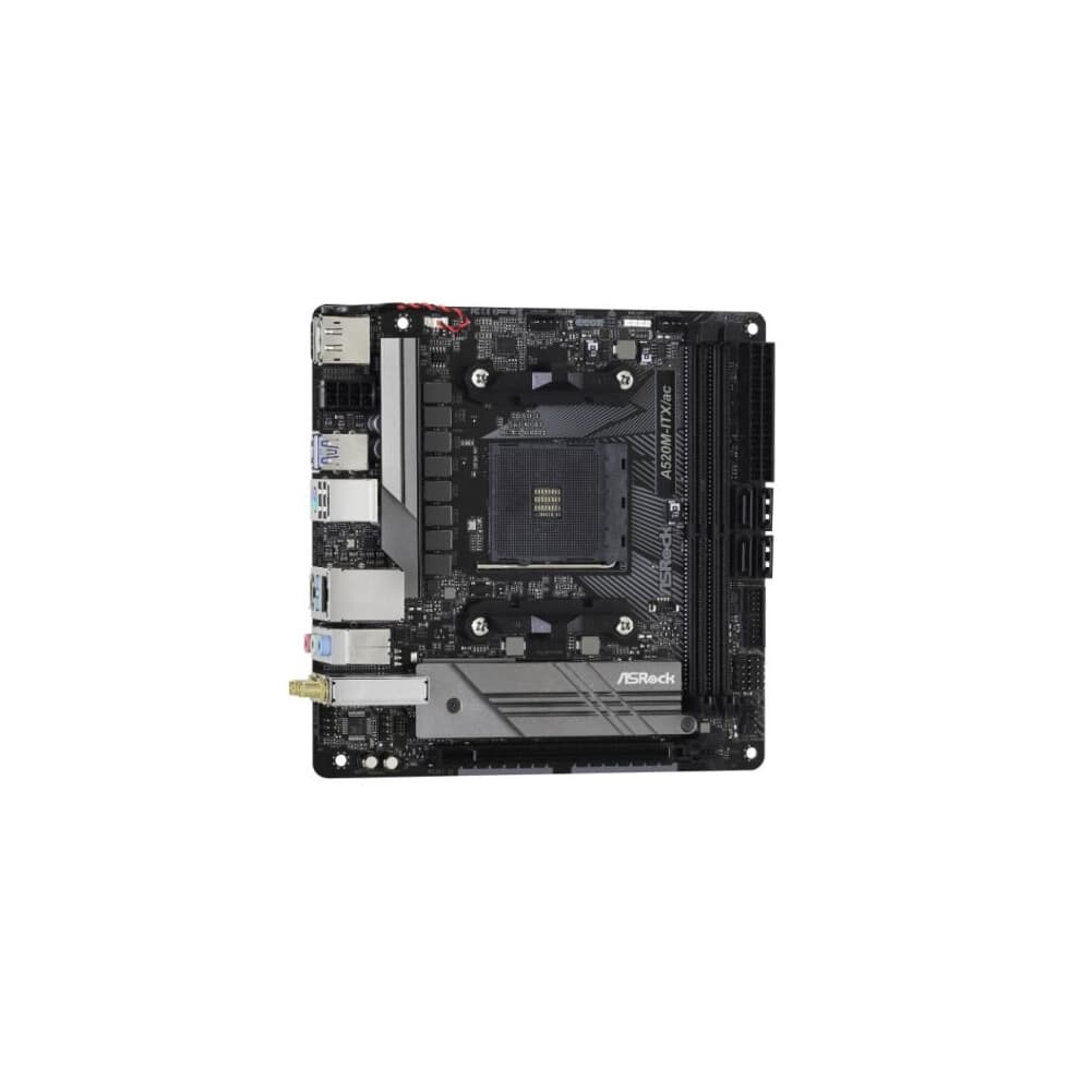 Scheda madre - ASROCK - A520M-ITX/ac - Formato ITX - Socket AM4 - DDR4 SDRAM