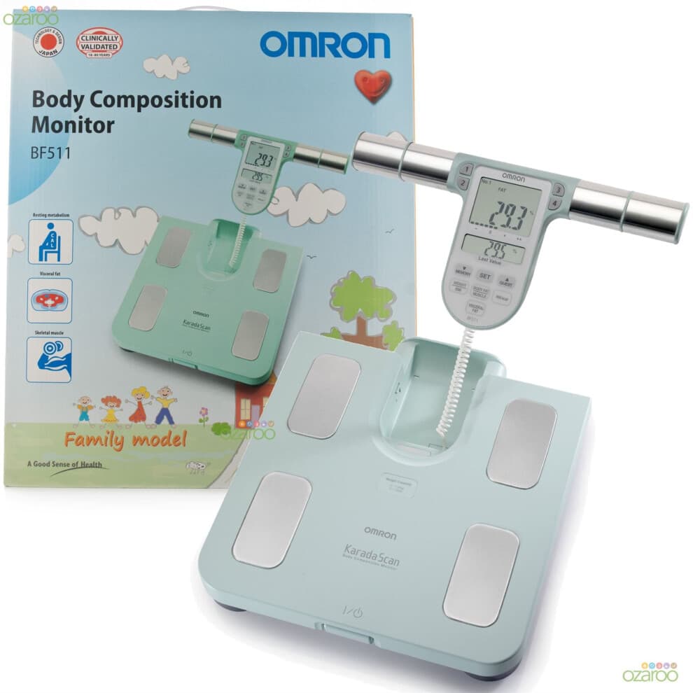 Omron famiglia composizione corporea digitale BMI muscolare bilancia da bagno BF511