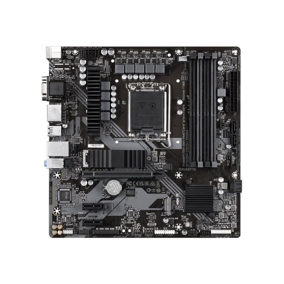 Gigabyte B760M DS3H DDR4 - 1.0 - scheda madre - micro ATX - Presa LGA1700 - B760