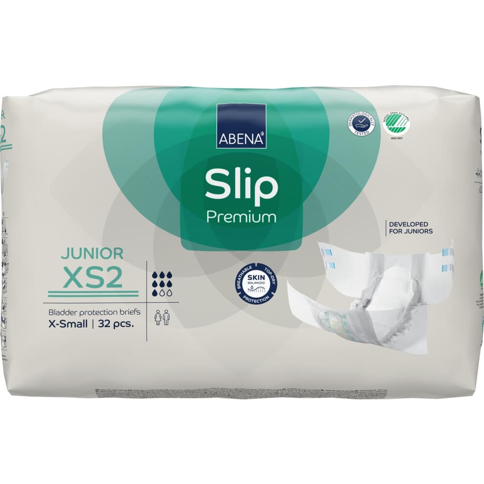 Abena Slip Junior Premium - Bragas para incontinencia, nivel 2, 32 unidades