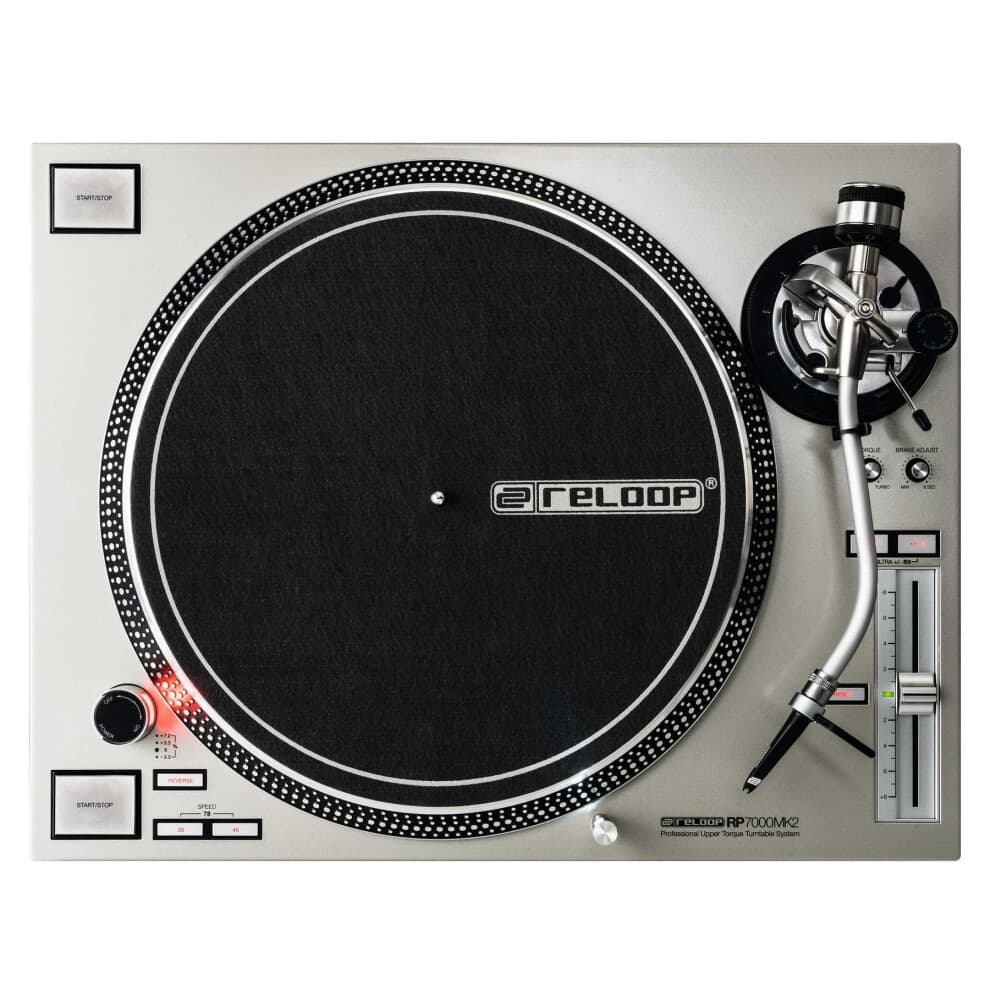 Reloop RP 7000 MK2 Piattaforma Silver a trazione diretta