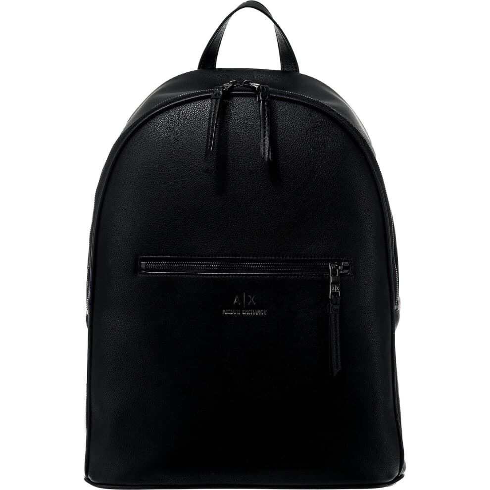 A | X Armani Exchange Mens Eco-Leather Backpack Black One Size Us