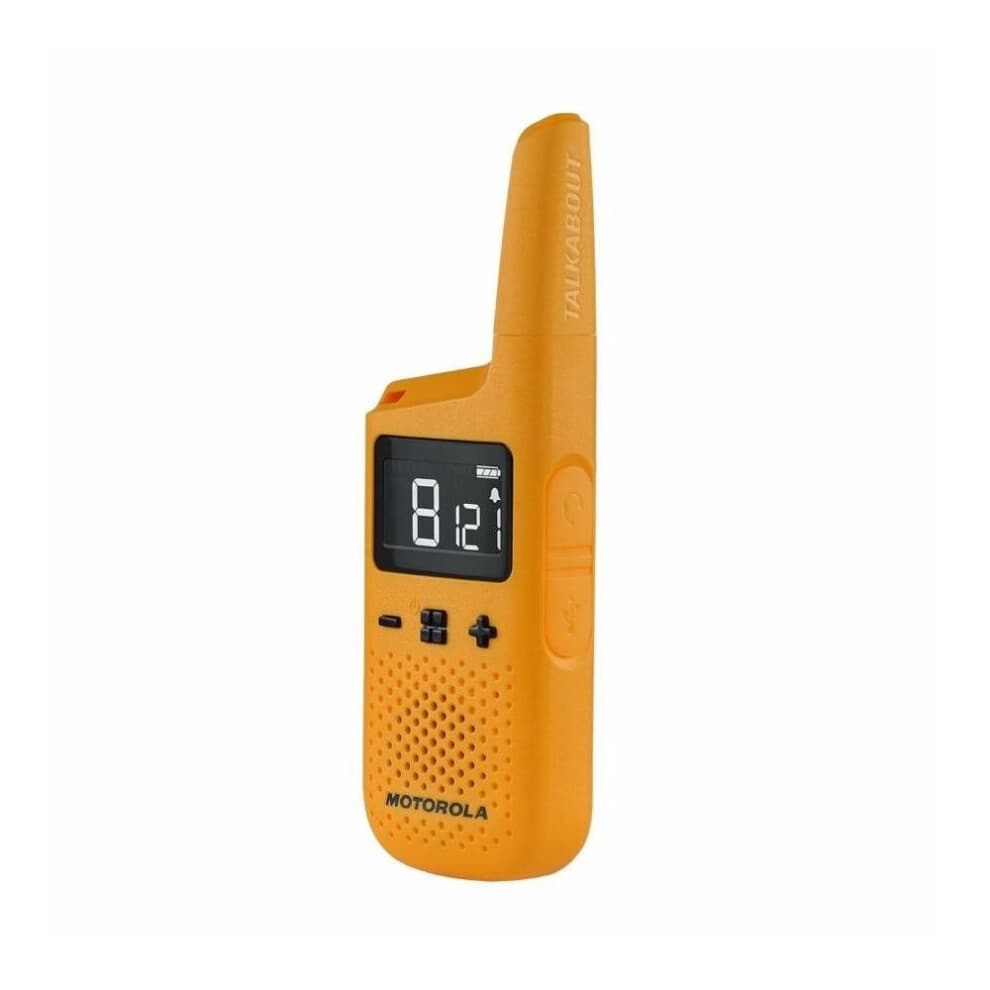 Talkies-walkies MOTOROLA TALKABOUT T72 - Giallo - Portata 8 km - PMR446 - 16 canali - 121 codici