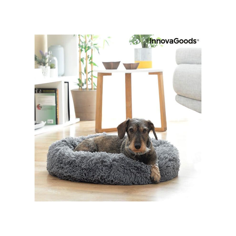 Letto per animale domestico - InnovaGoods - Bepess - Ø 60 cm - Antistress - Grigio