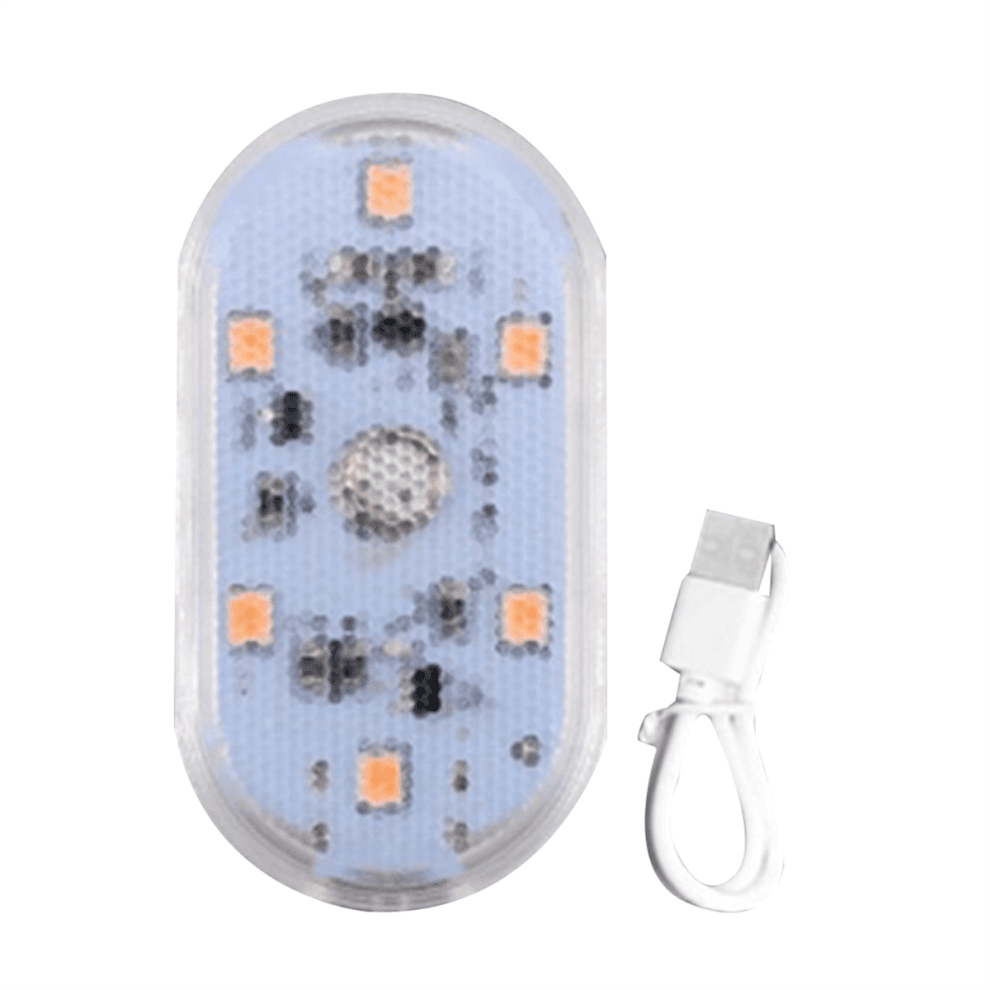 Luci a 6 LED per auto con tocco, ricaricabili, per interni, tetto e soffitto