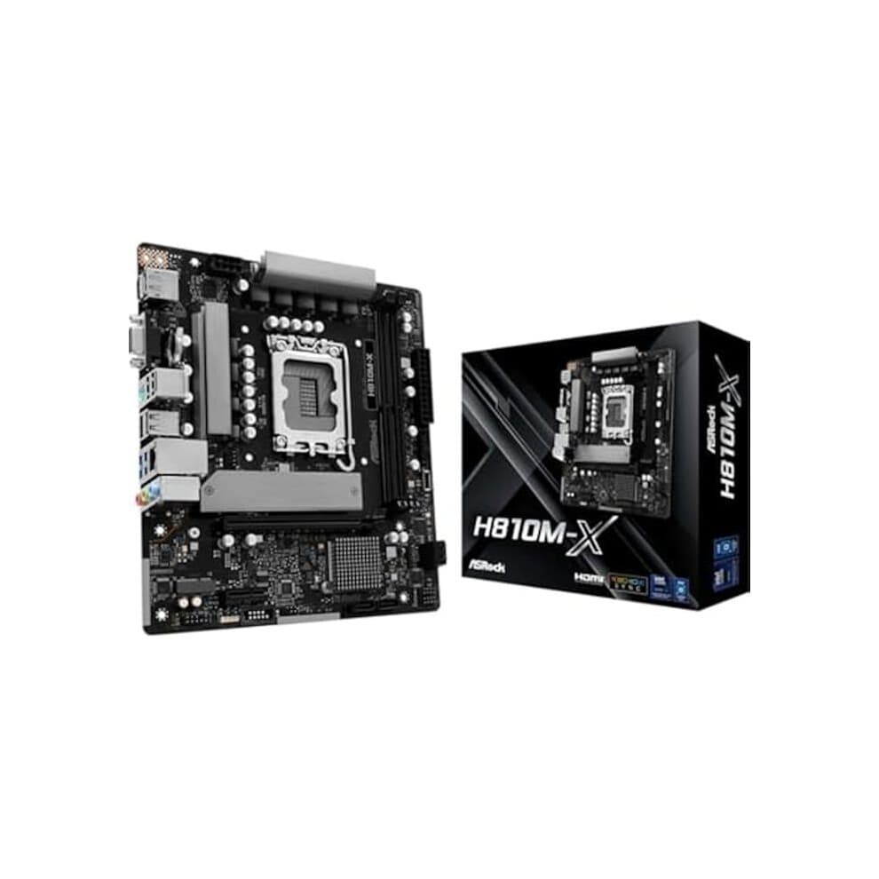 Scheda madre - ASRock - H810M-X - LGA1851 - Micro ATX - 6+1 fasi di alimentazione