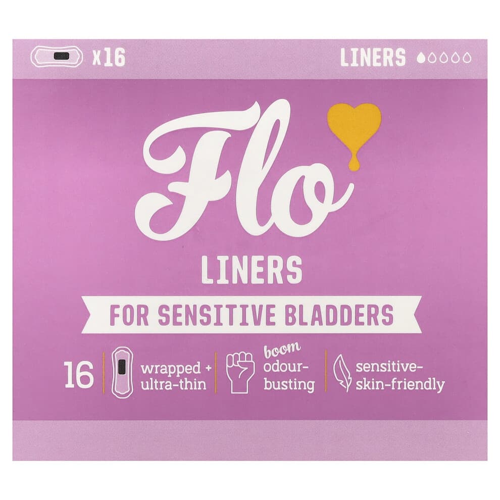 Here We Flo, Linee, Per Bladder Sensibili, Ultra-Sottile, 16 Linee