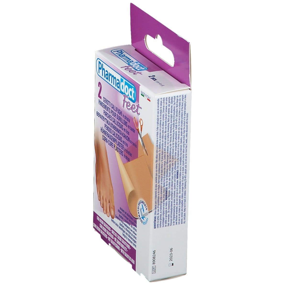 PHARMADOCT cerotto callifugo in striscia 2 pz Cerotto view 2