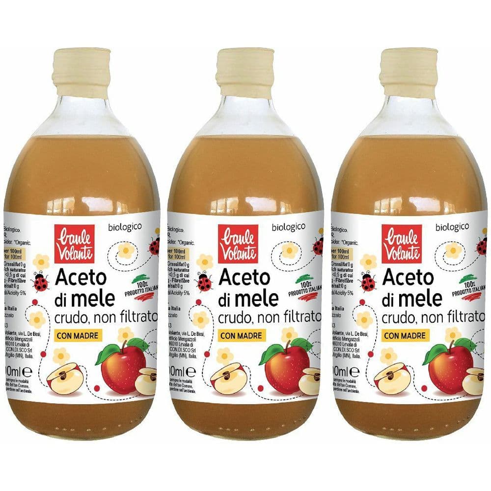 Baule Volante Aceto di Mele Non Filtrato Bio 3x500 ml Altro