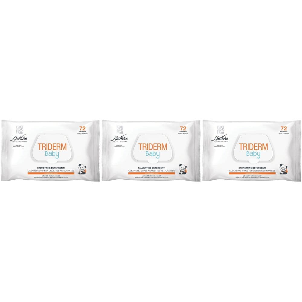 BioNike Triderm Baby Salviettine Detergenti 3x72 pz Salviette