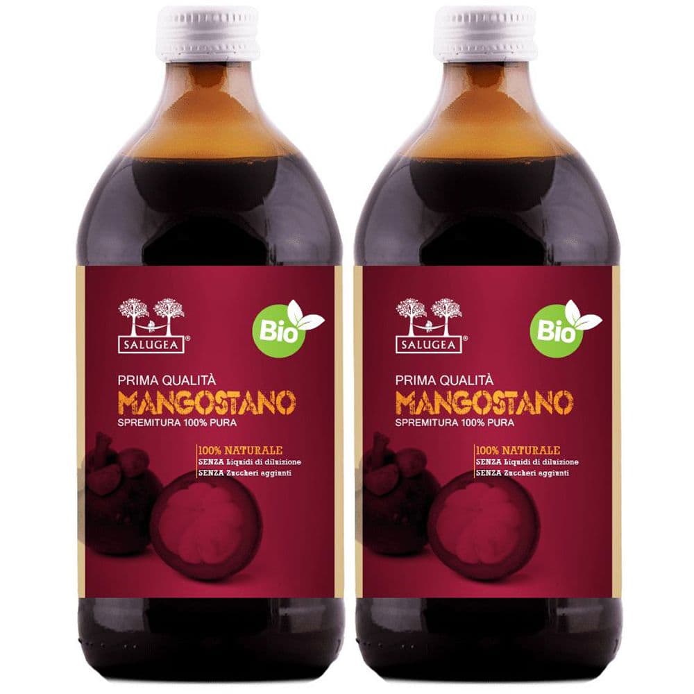Salugea Succo Di Mangostano Bio 2x500 ml Soluzione orale