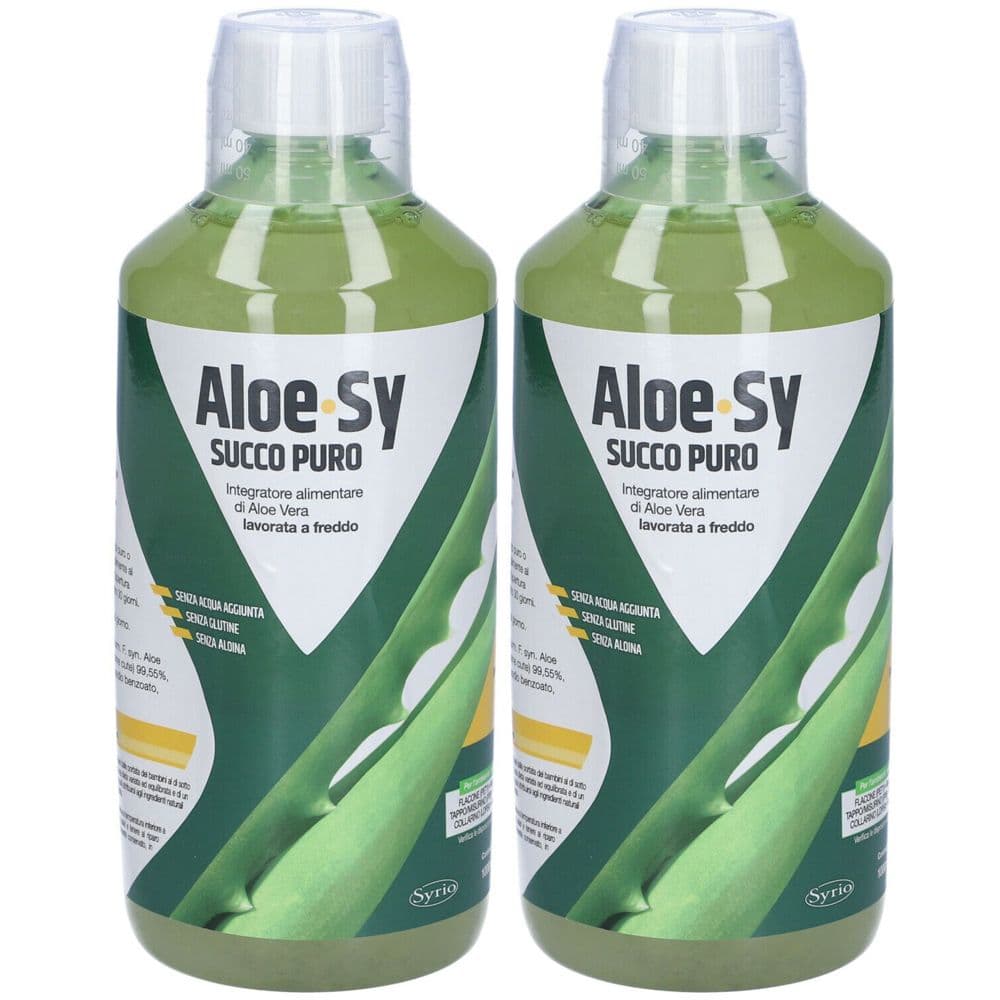 Syrio  Aloe.sy Succo Puro 2x1000 ml Soluzione orale