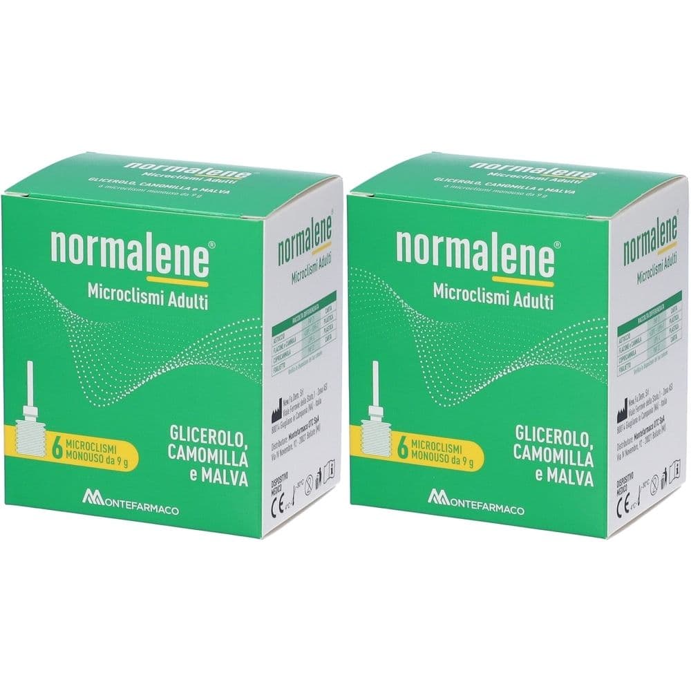 Normalene Microclismi Adulti Rettali 2x6 pz Clistere