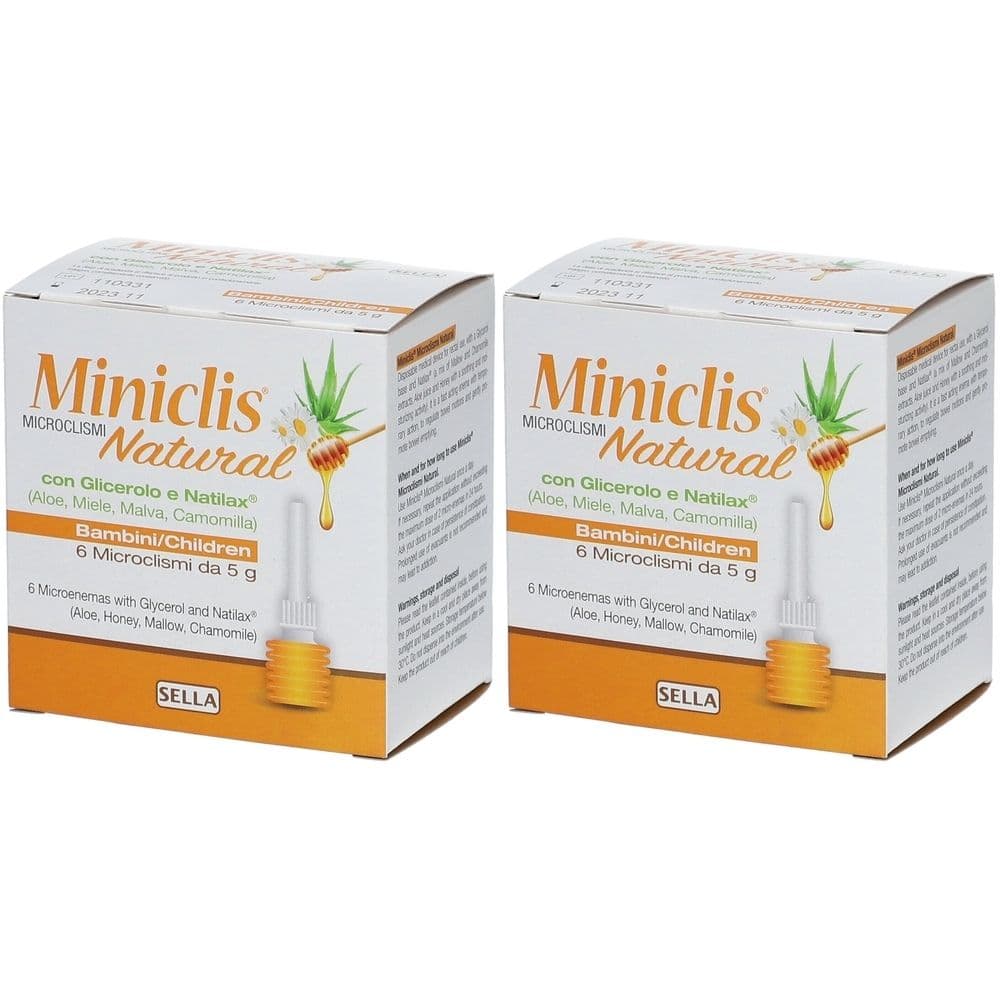 Miniclis® Natural Bambini 2x6 pz Clistere