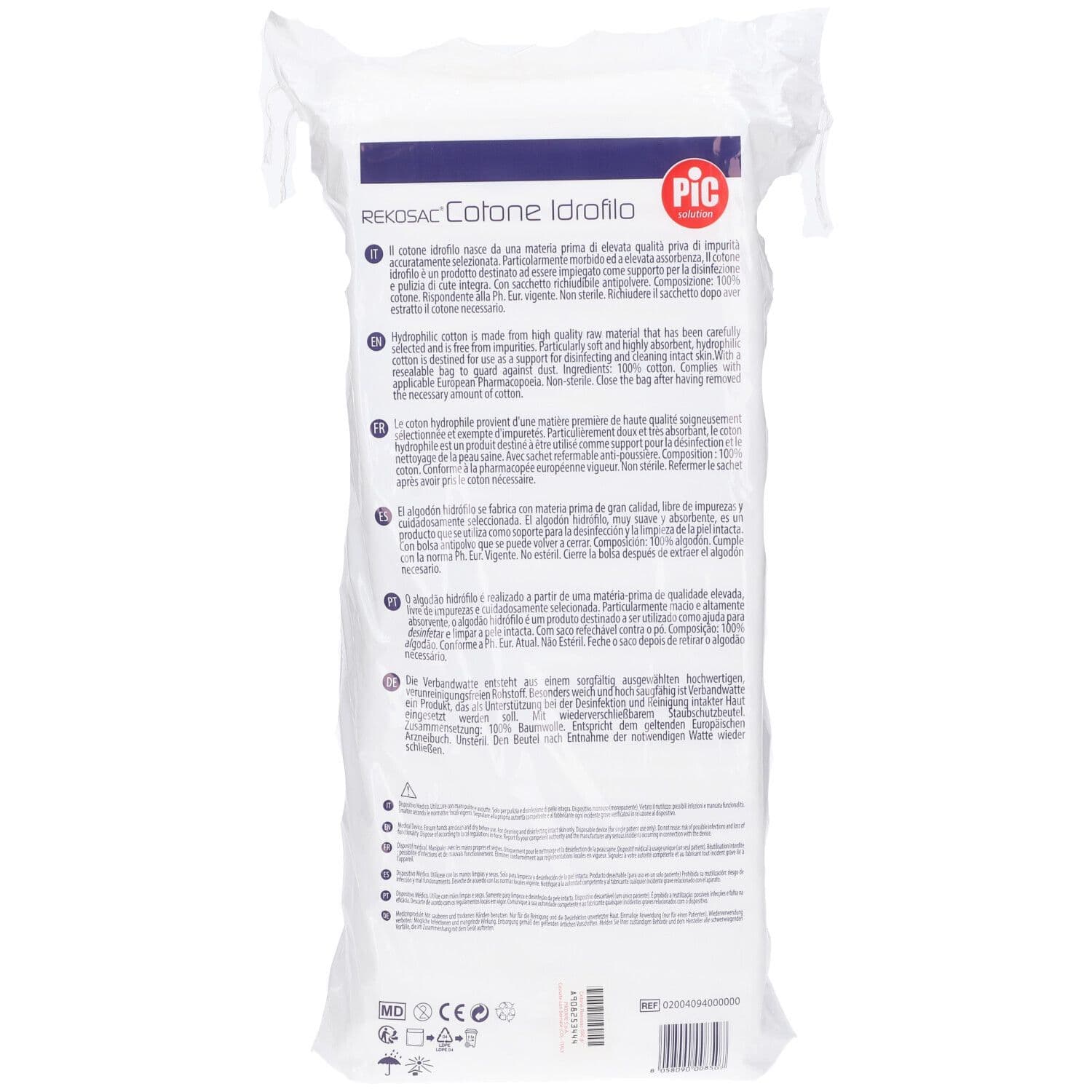 PIC Cotone Idrofilo Zig Zag 500 g 500 g Cotone idrofilo view 2