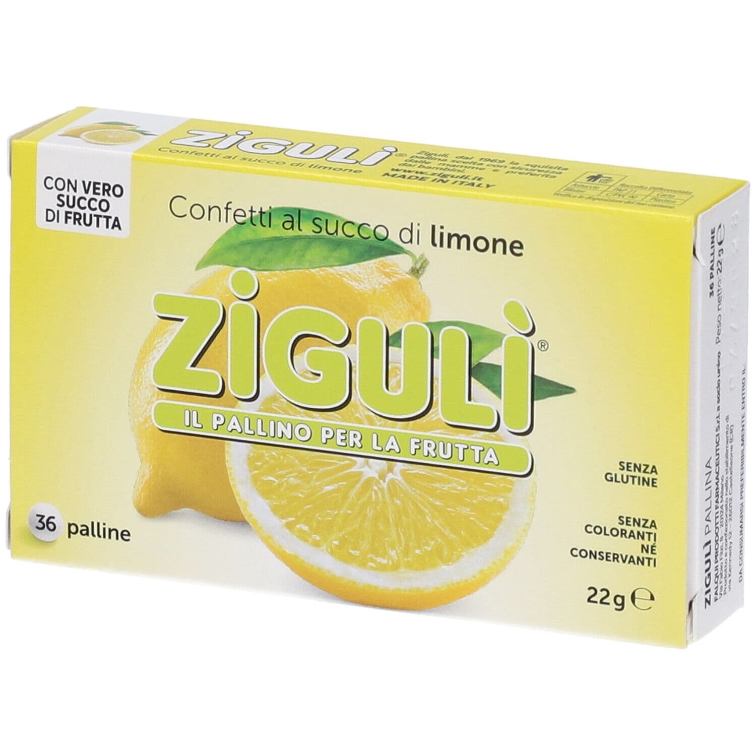 Zigulì® Confetti al Succo di Limone 36 pz Pasticche
