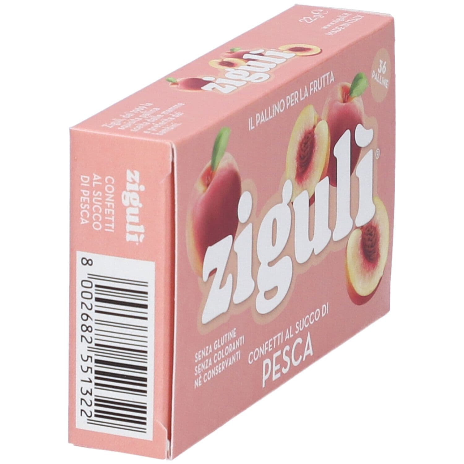Ziguli Pesca 36 Palline 22 G 36 pz Caramelle view 2