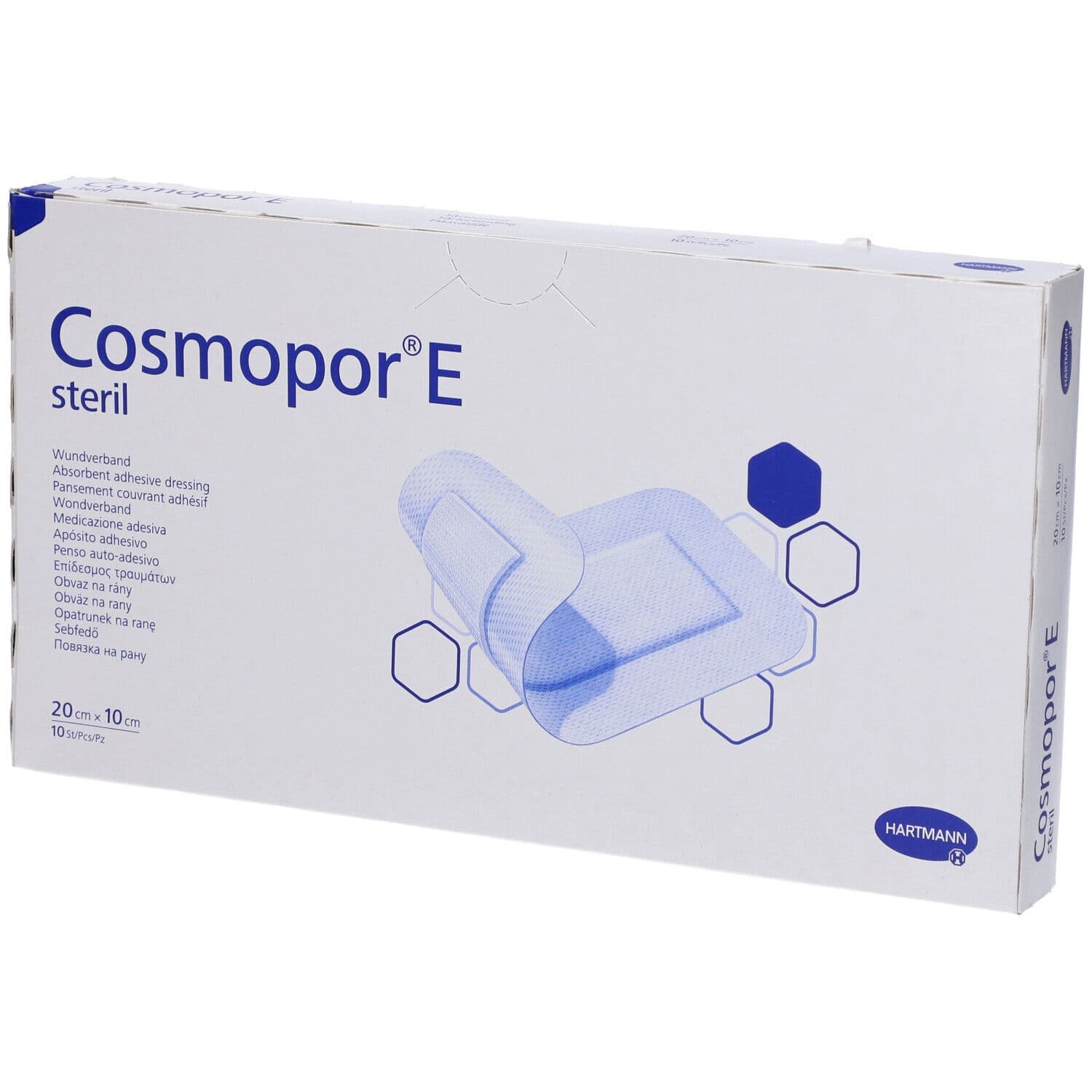 Cosmopor Cerotto Adesivo Sterile in Tessuto Non Tessuto 20x10 cm 10 pz