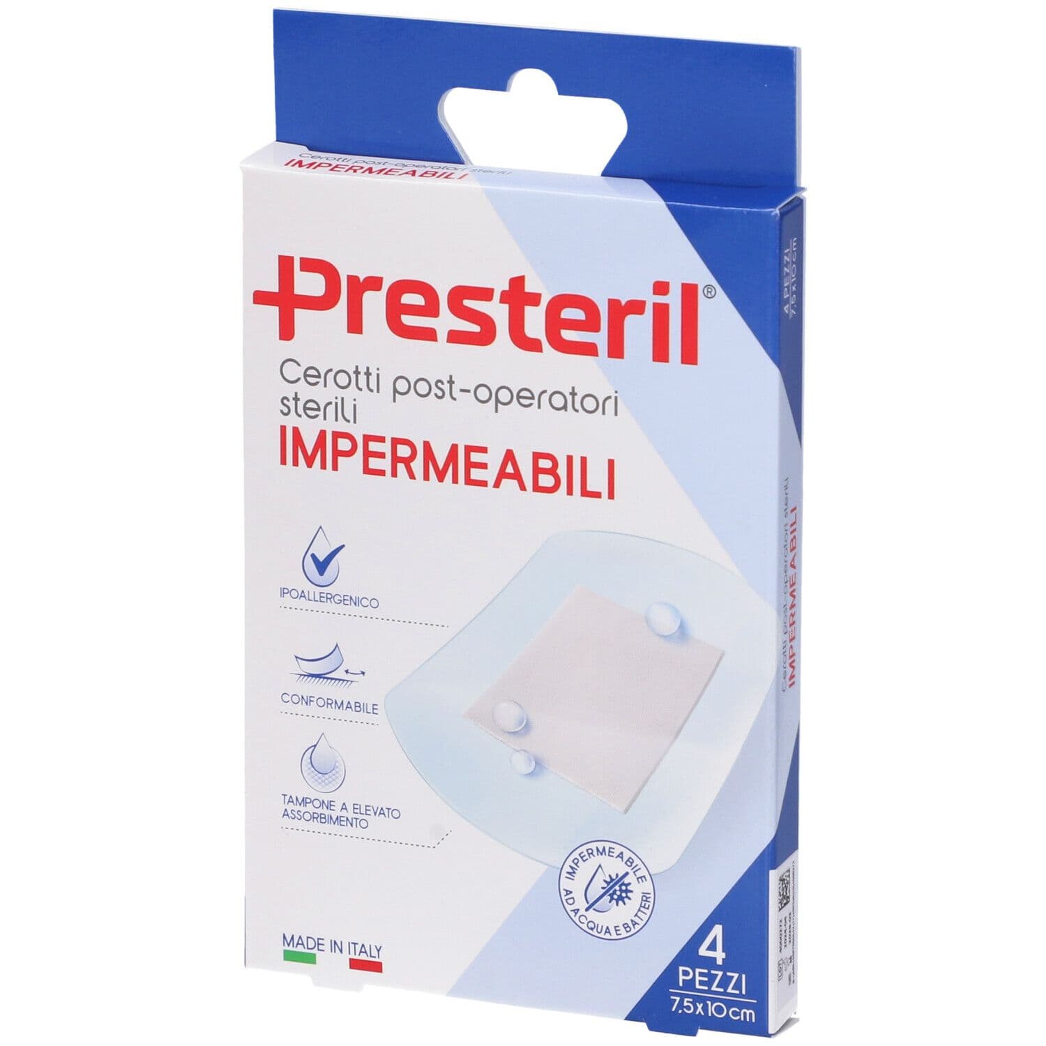 Medipresteril Medicazione Post Operatoria Impermeabile 7,5 x 10 cm 4 p