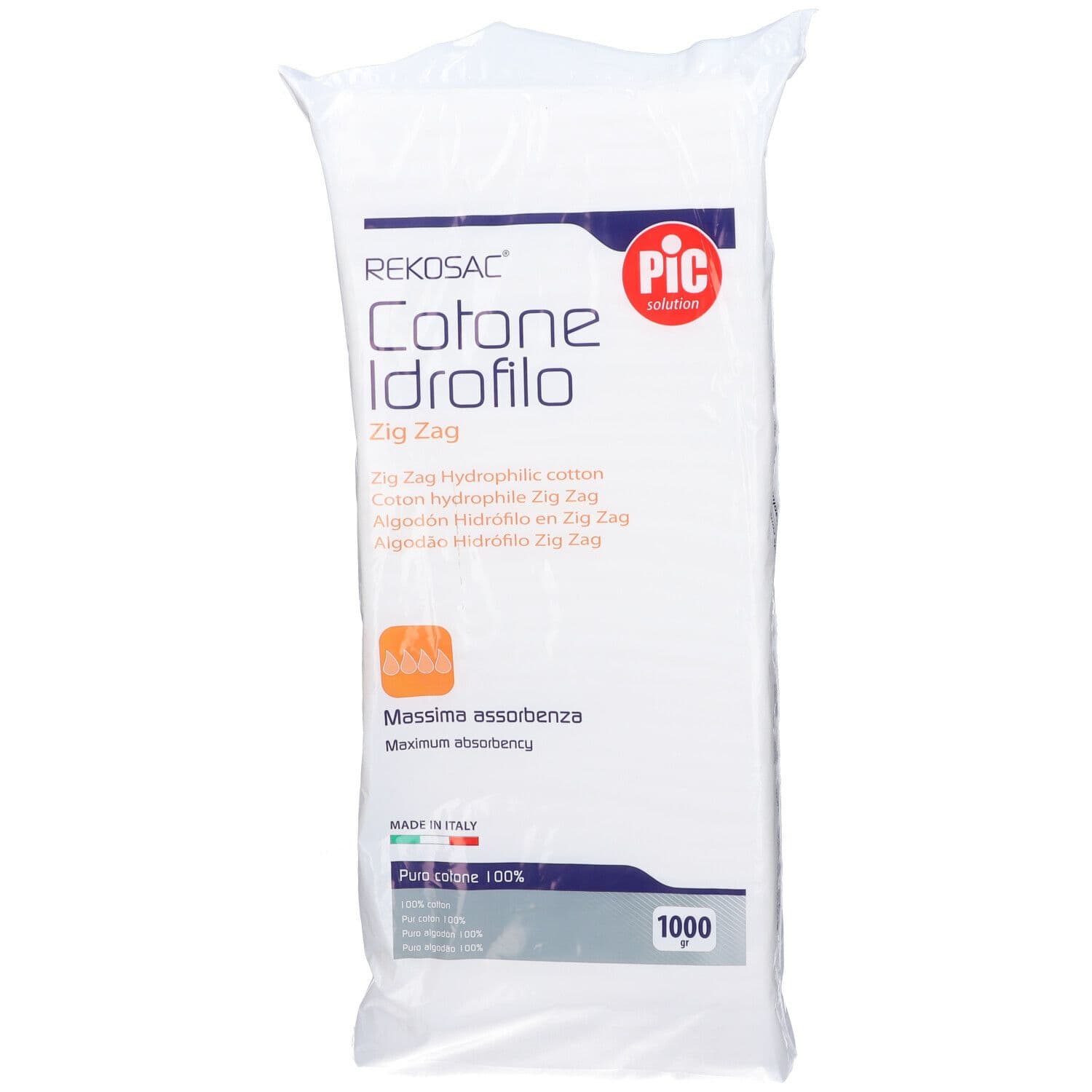 Cotone Idrofilo Pic Rekosac Zig Zag 1000 G 1000 g Cotone idrofilo