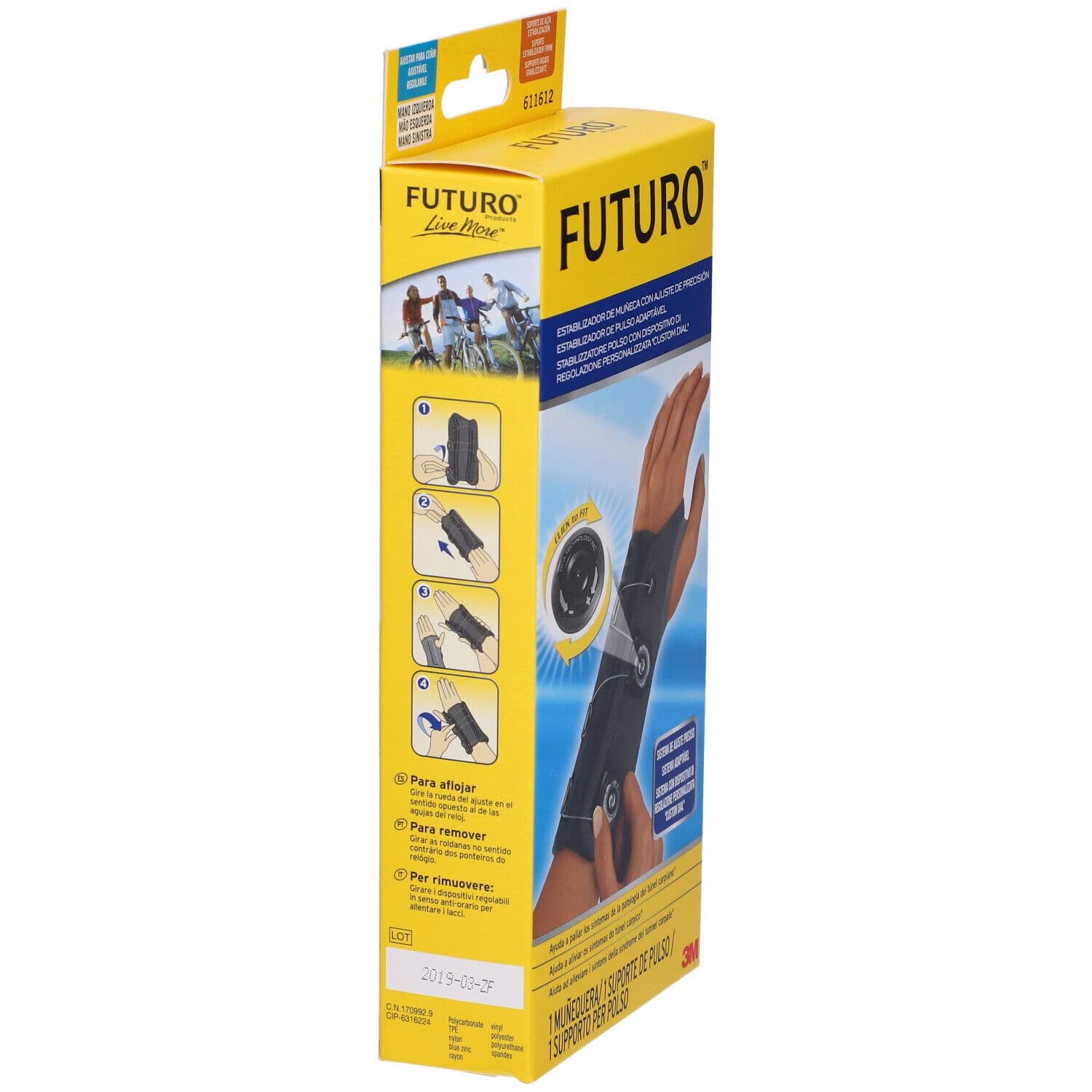 Futuro Stabilizzatore per Polso Sinistro Custom Dial 1 pz Supporto view 2