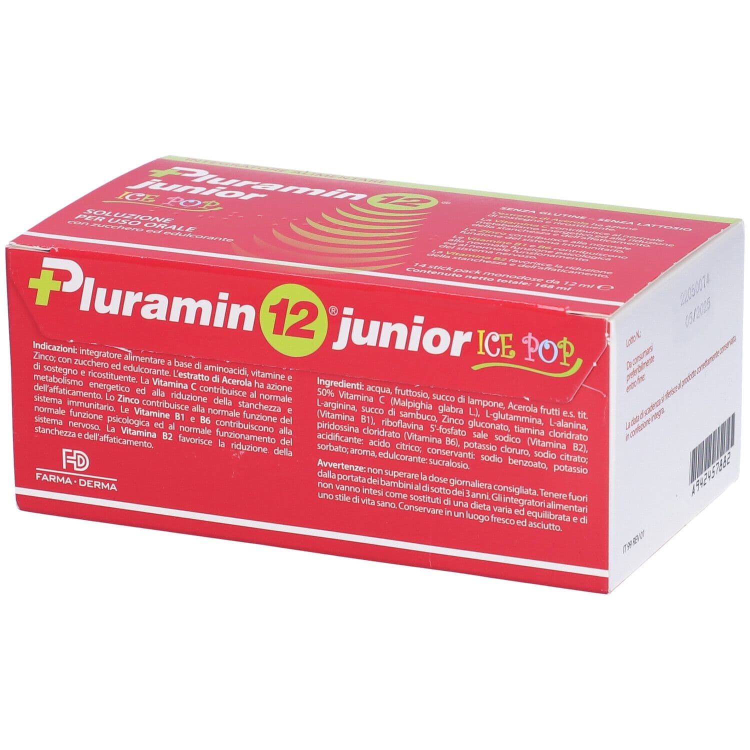 Pluramin12 Junior Stick Pack 168 ml Gel