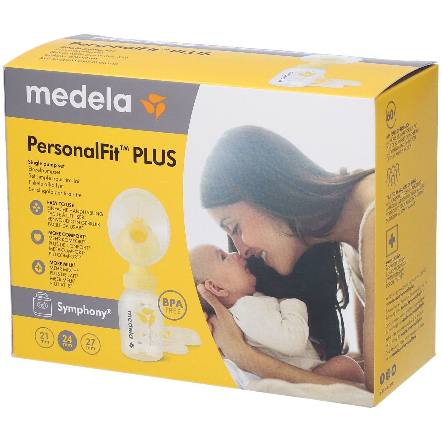 Set Singolo Per Tiralatte Symphony Bottiglia 150Ml+2 Coppe Seno Person