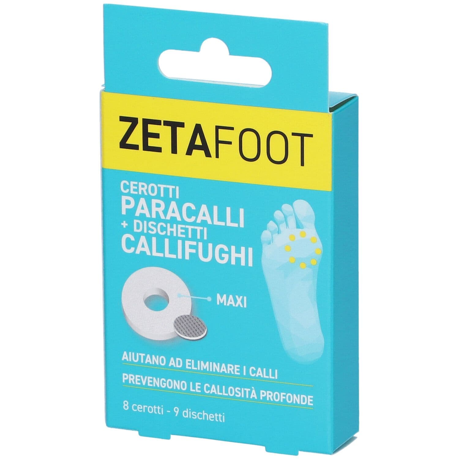 Zetafoot Paracallo Tondo 8 Pezzi + Dischetto Callifugo 9 Pezzi 17 St