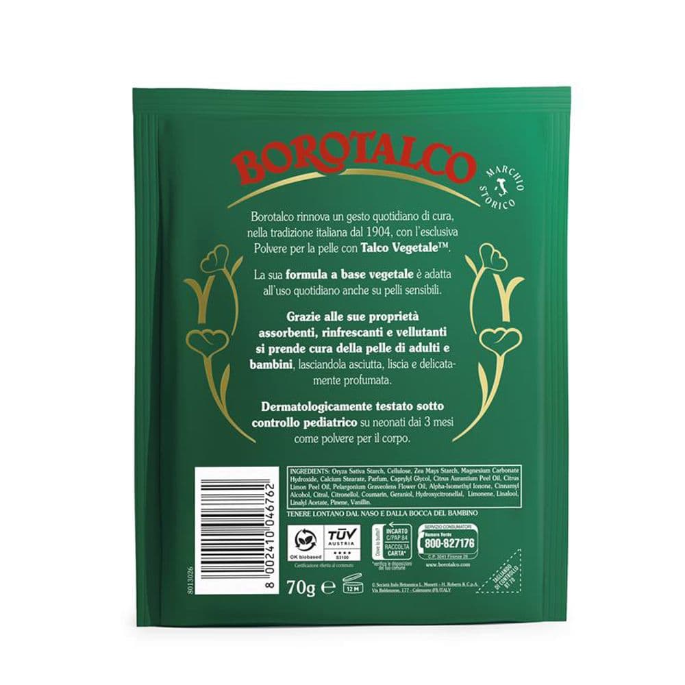 Borotalco Talco Vegetale Busta 70 g Polvere view 2