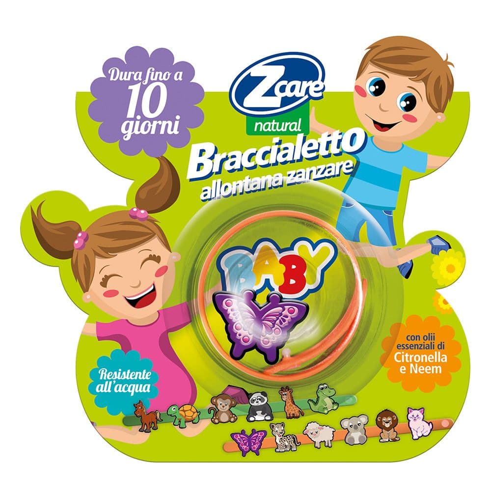 Z Care Natural Baby Braccialetto Citronella&Neem Antizanzare 1 pz Brac