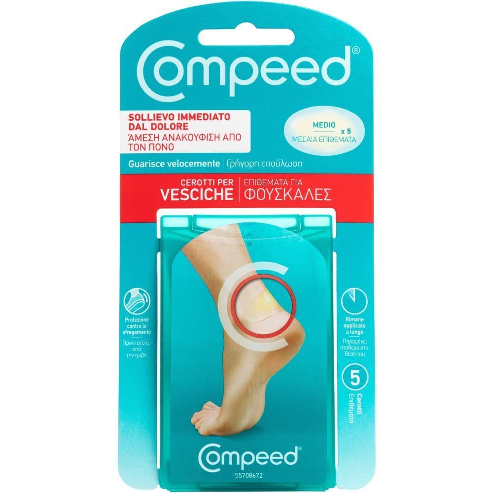 COMPEED® Cerotti per Vesciche Medio 5 pz Cerotto