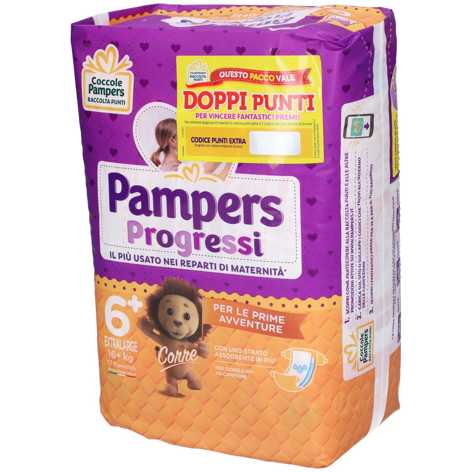 Pampers Progressi Extralarge 17 pz Pannolini
