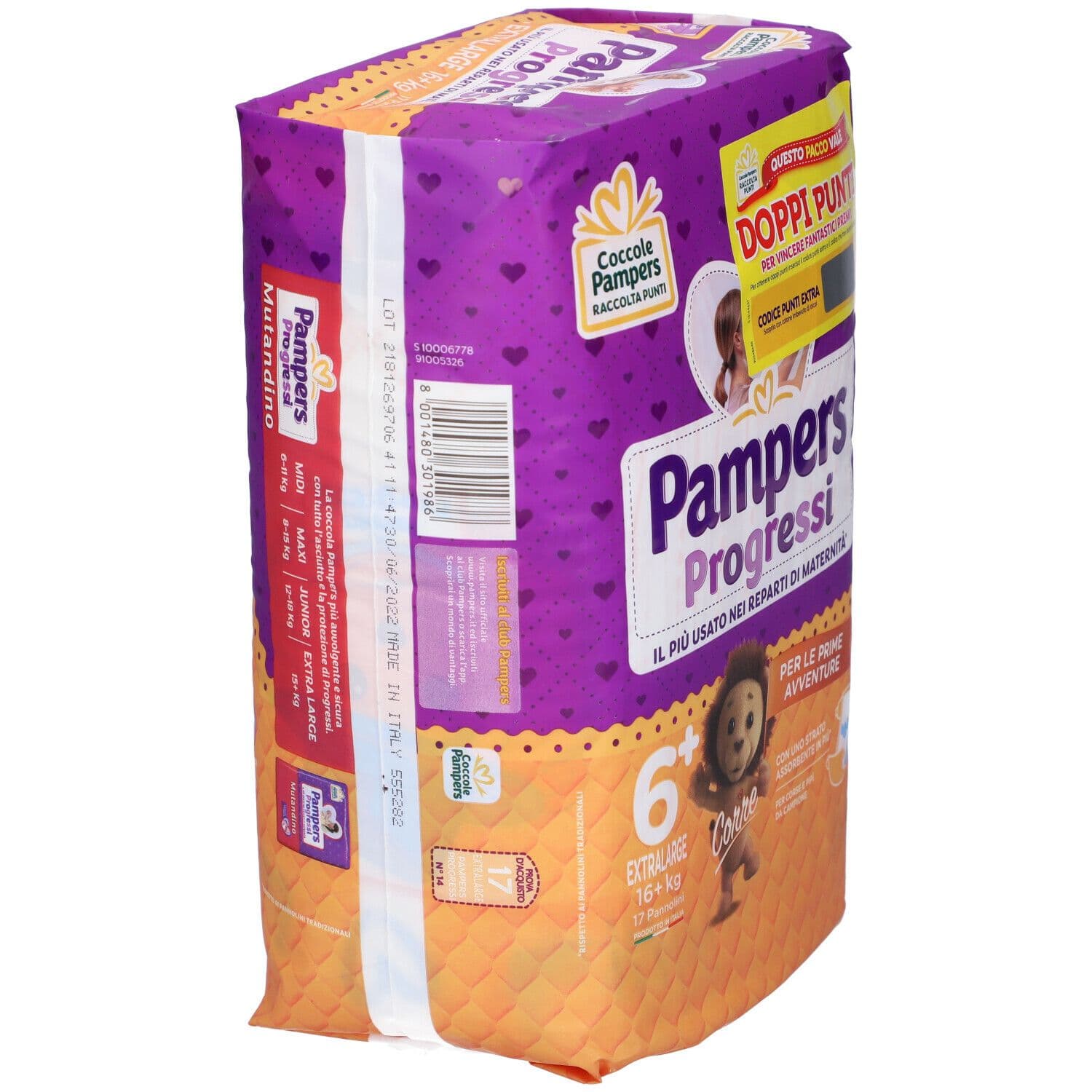 Pampers Progressi Extralarge 17 pz Pannolini view 2