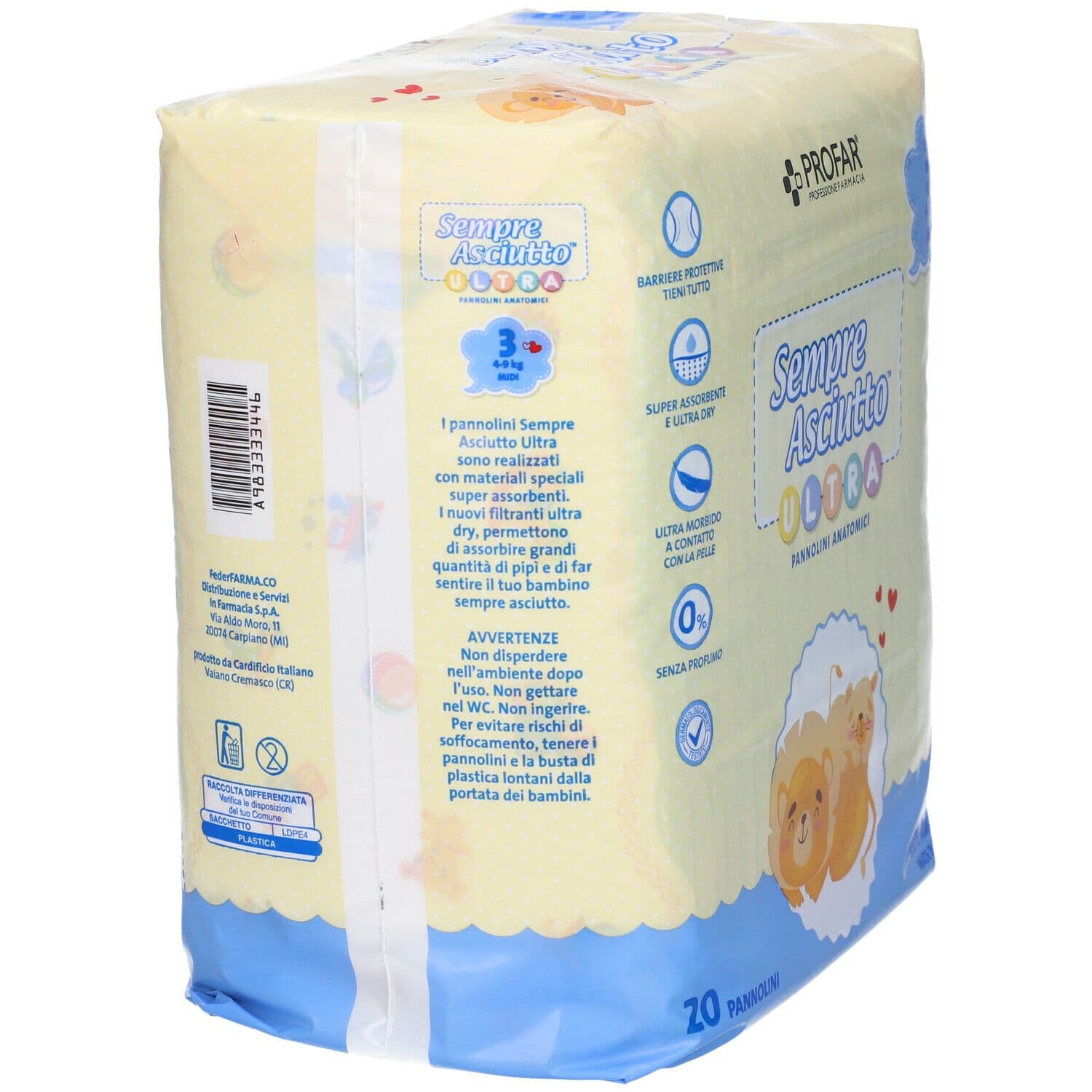 PROFAR® Sempre Asciutto Ultra 20 pz Pannolini view 2
