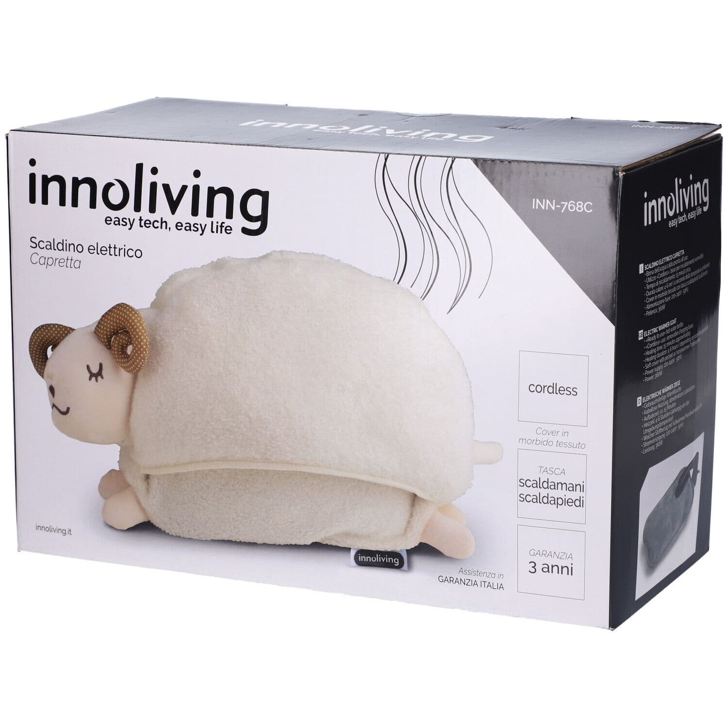 Innoliving Scaldino Elettrico Capretta 1 pz Cuscino riscaldante