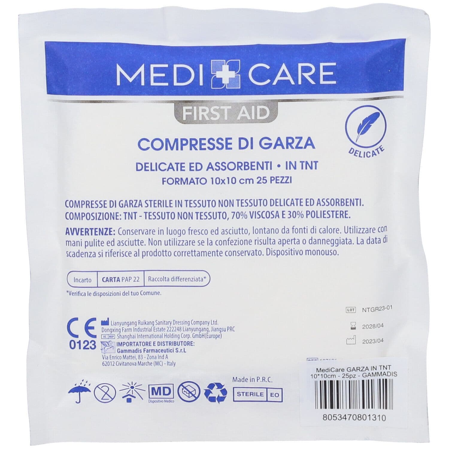 Garza Tnt 10X10 Cm 25 Pezzi 25 St