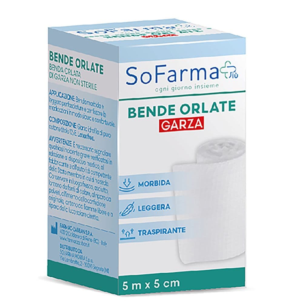Sofarmapiu' Benda Orlata 500X5 Cm 1 pz Benda in garza