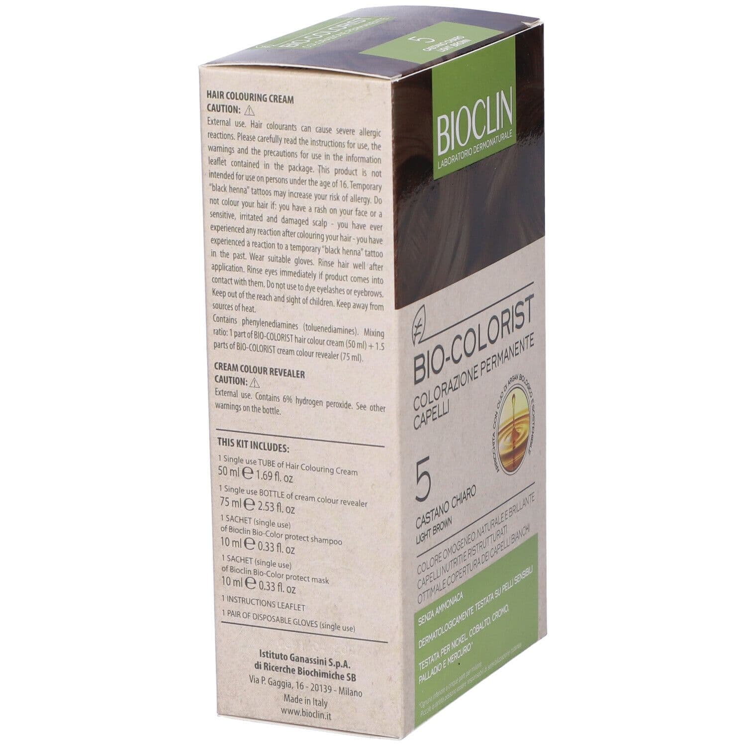 BIOCLIN Bio-Colorist 5 Castano Chiaro 1 pz Tintura view 2