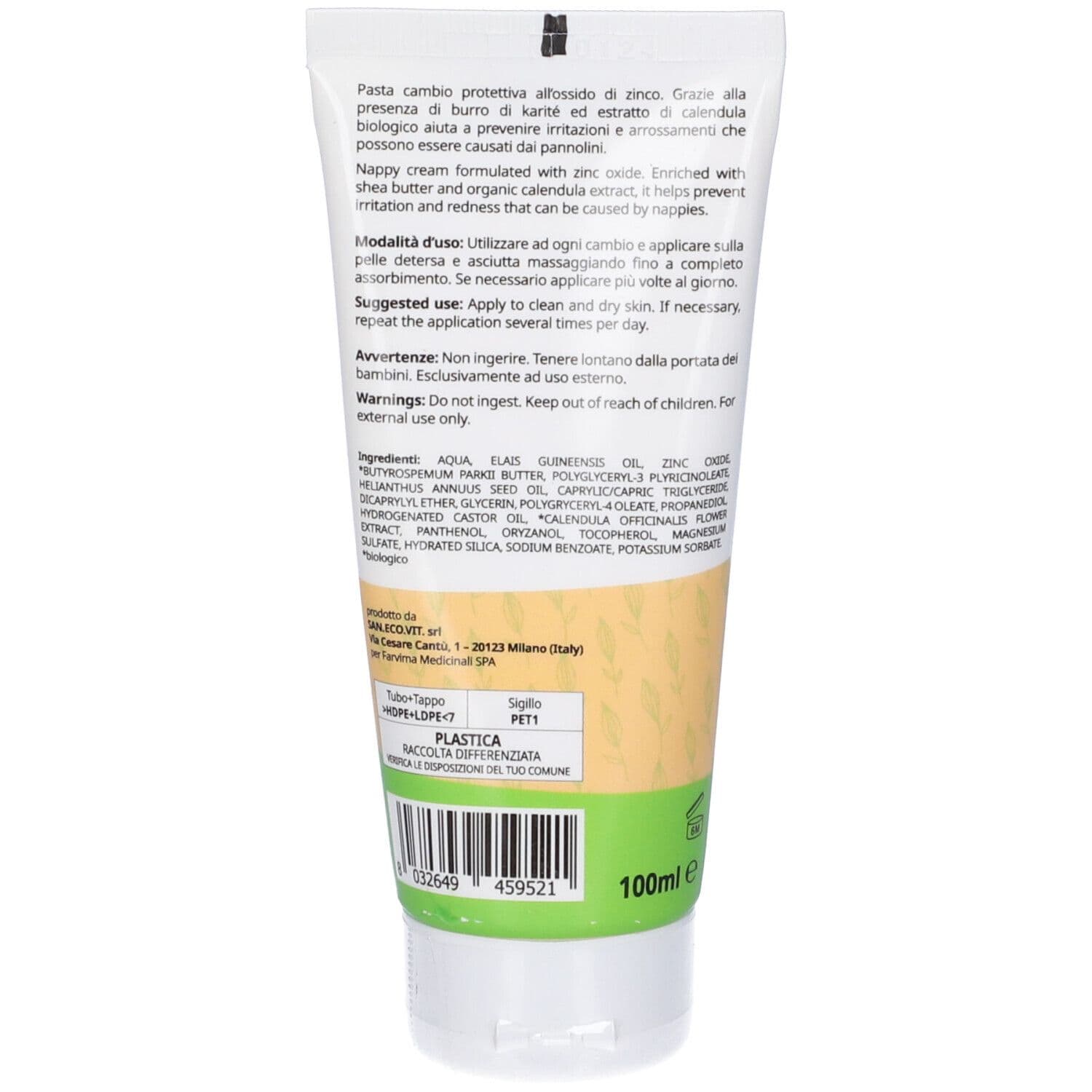 Babystar Pasta Cambio Protettiva Natural Bio 100 Ml 100 ml view 2