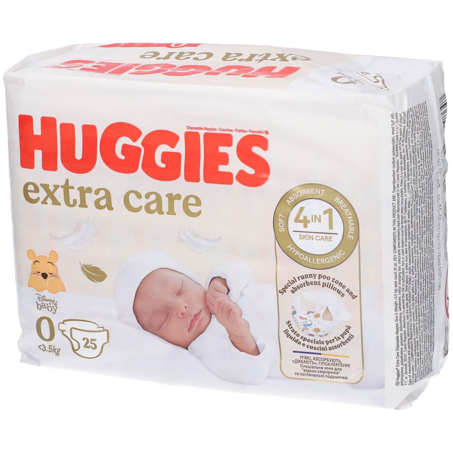 Huggies Pannolini Extra Care Taglia 0 25 pz Pannolini
