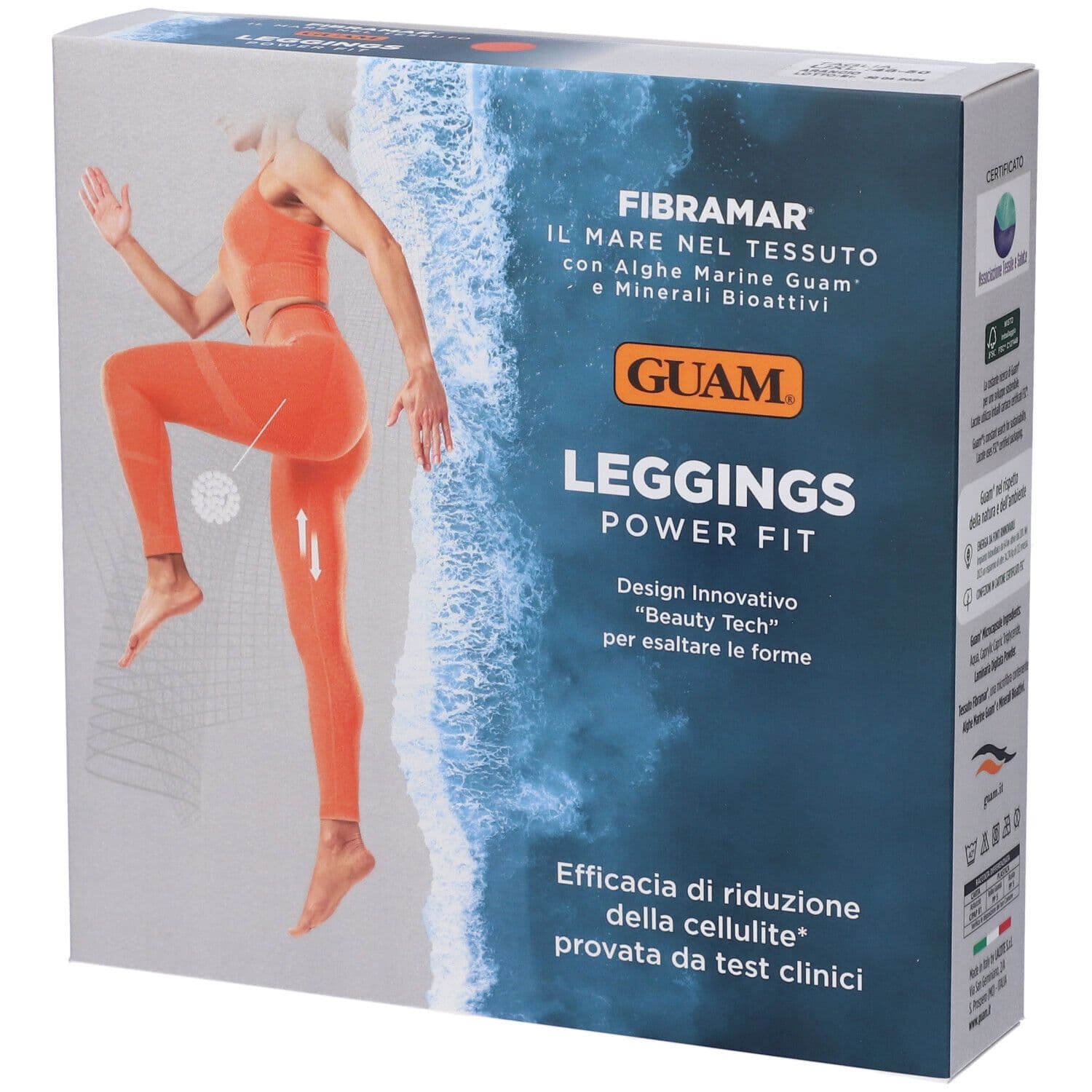 Guam Leggings Power Fit Arancione L/Xl 1 pz Altro