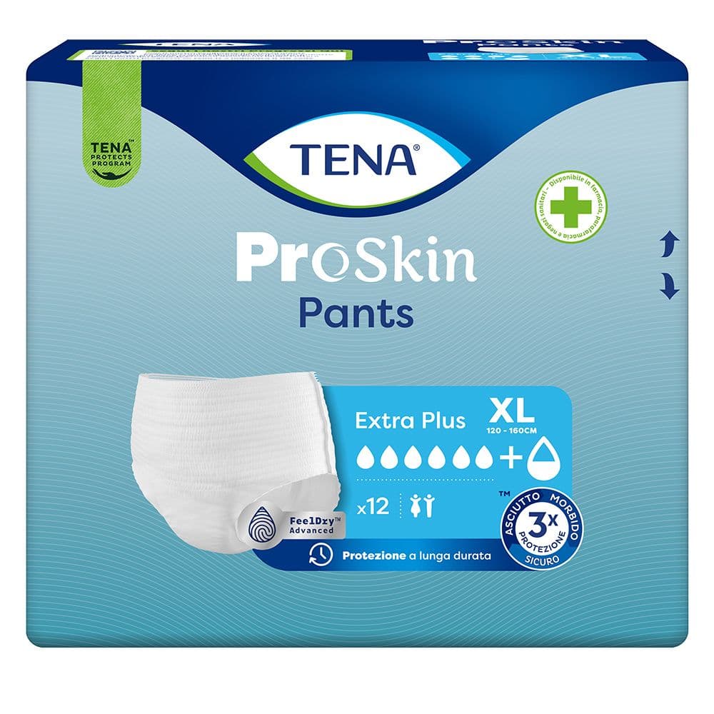 TENA Pants Extra-Plus XL,  mutandine assorbenti per incontinenza 12 pz