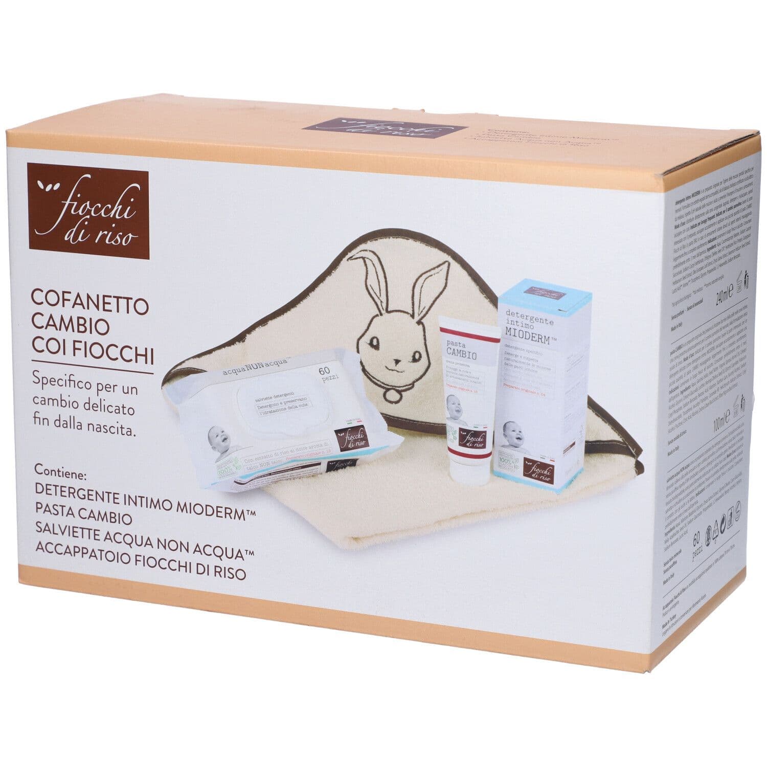 Fiocchi Di Riso Cofanetto Cambio Detergente Intimo + Pasta Cambio + Sa
